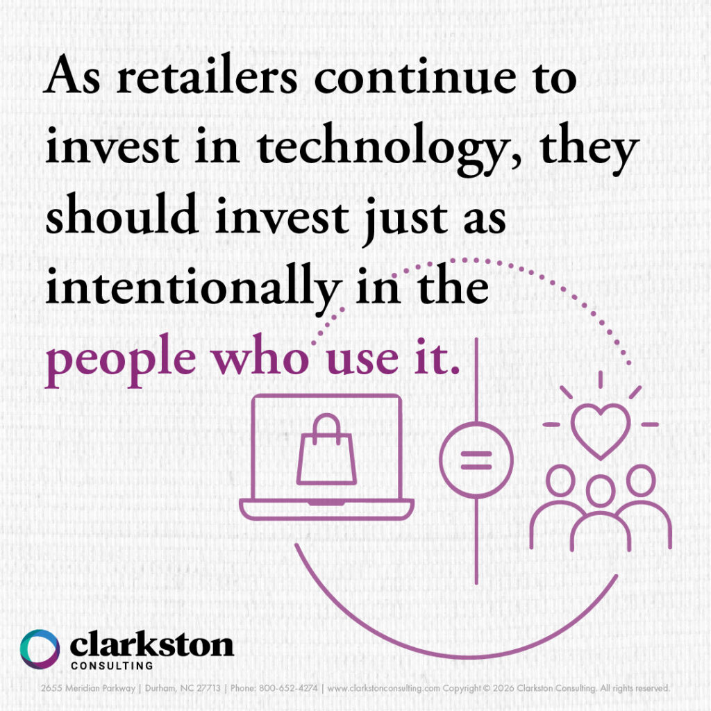Quote from "Associate Enablement: The Missing Link in Personalized Luxury Retail." As retailers continue to invest in technology, they should invest just as intentionally in the people who use it.